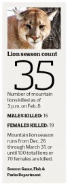 Mountain lion count