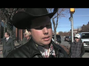 PETA protest the dairy industry