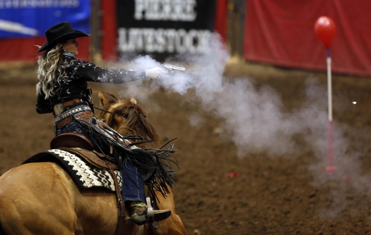 Mounted shooting a blast for participants and patrons at Rodeo Rapid