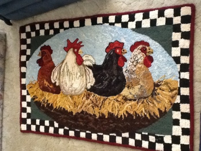 Estes chicken rug