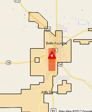Burning pole cuts power in part of Belle Fourche | Belle Fourche