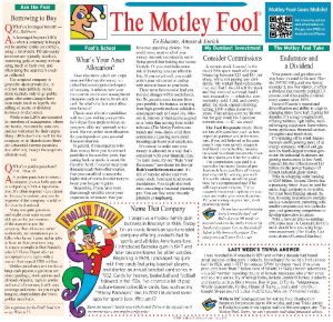 fool motley sentinelsource