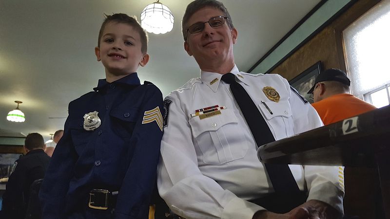 Young and old meet for 3rd Coffee with a Cop