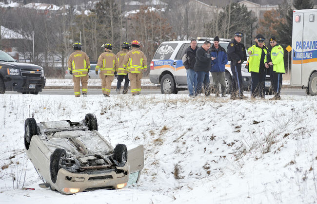 Rollover On Highway Off Ramp