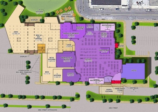 hard rock casino las vegas floor plan