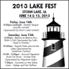 2013 Lake Fest storm Lake, Ia June 14 & 15