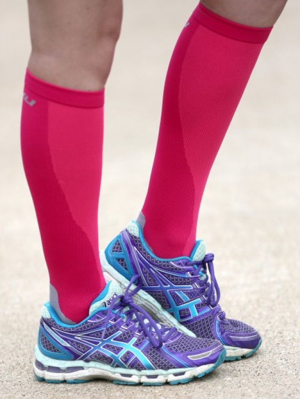 Compression socks help athletes recover