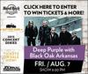 Deep Purple with Black Oak Arkansas Concert Sweepstakes