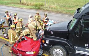 Truck driver arrested after wreck