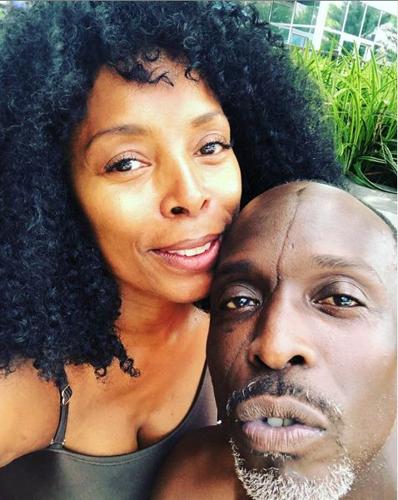 Michael Kenneth Williams with Wife  