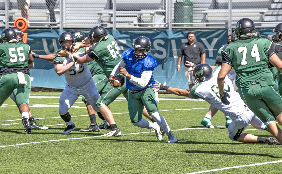 Backfield shines in Green and White game