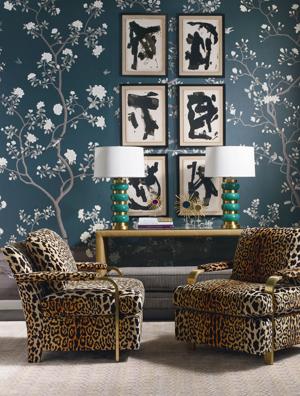 Leopard prints leap back into home decor