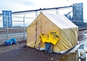 ILWU Tent at Longview by Roger Werth