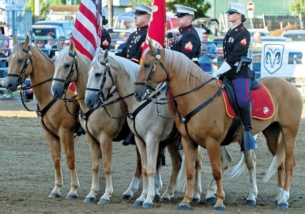 U.S. Marine Corps Mounted Color Guard member from Kelso to ride at fair