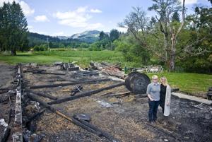 Woodland farm owners in race to clean up fire damage
