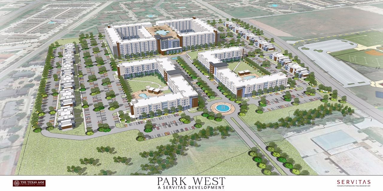 Texas A&M unveils plans for 360M, 3,400bed Park West housing to be