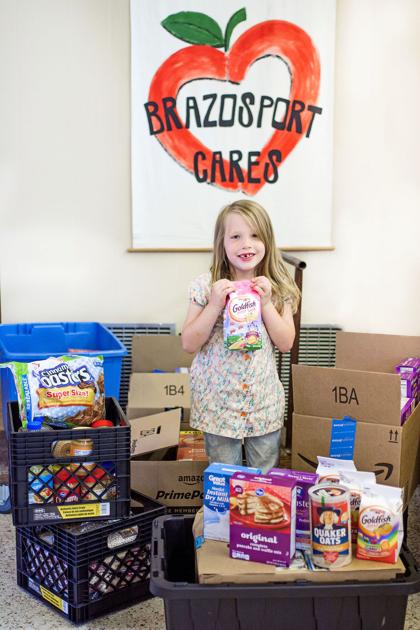 Lake Jackson girl donates 300 pounds of food to pantry - Brazosport Facts (subscription)