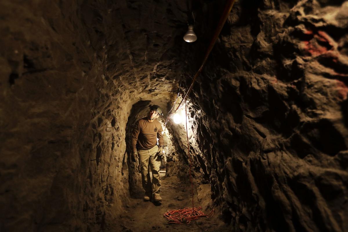 Photos Inside a USMexico border drug smuggling tunnel Nation