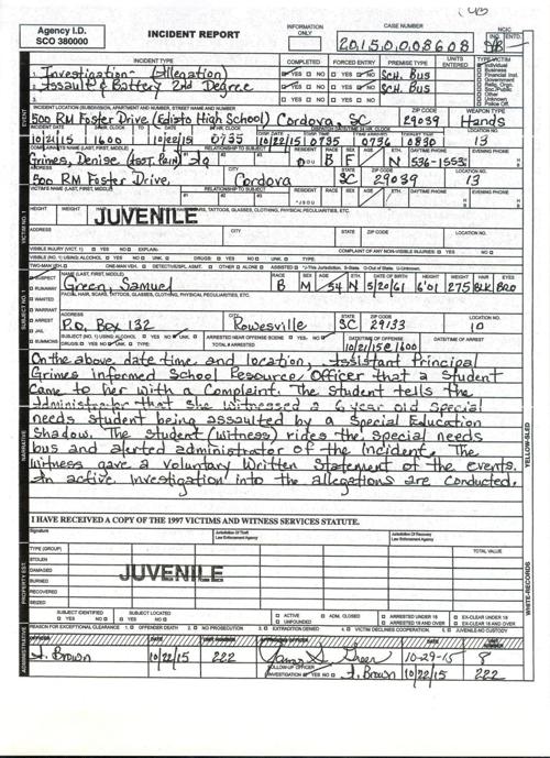 bus monitor charged with assaulting 6 year old special school bus incident report