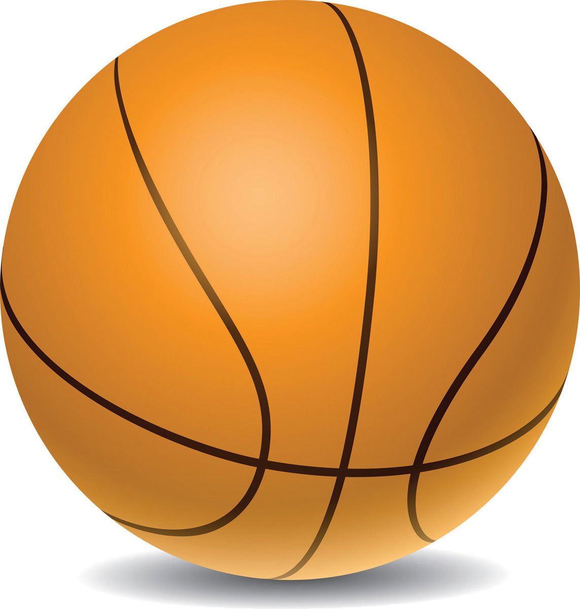 Баскетбольный мяч мультяшный