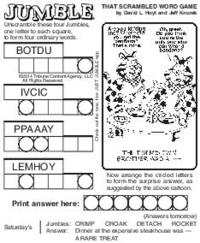 Monday's Jumble Puzzle | Local News | trib.com