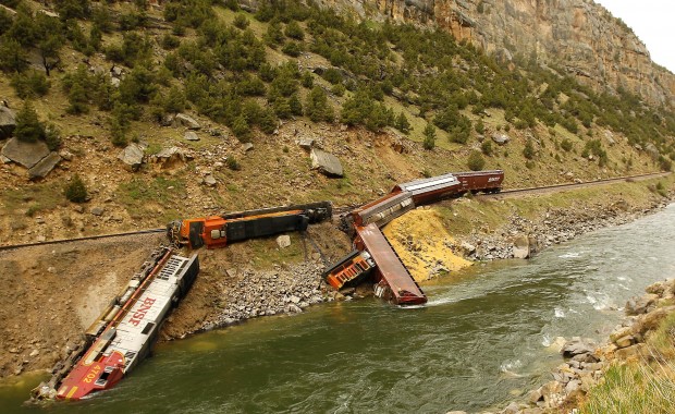 Train Hits Boulder, Derails | Wyoming News | Trib.com