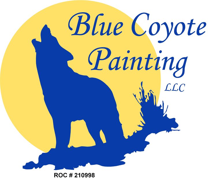Blue Coyote Painting