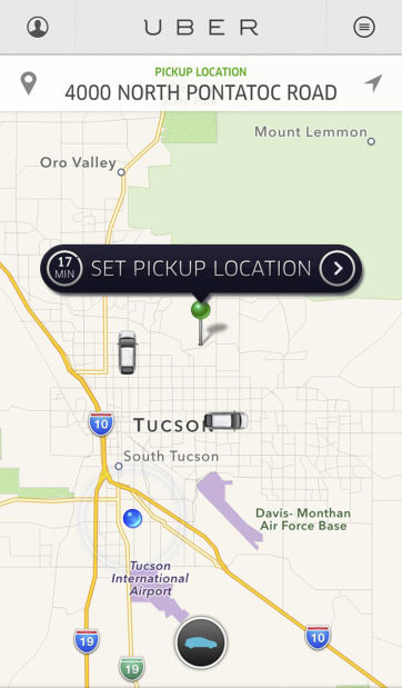 Uber cab service