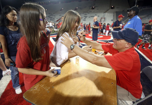 Arizona football scrimmage at renovated Arizona Stadium