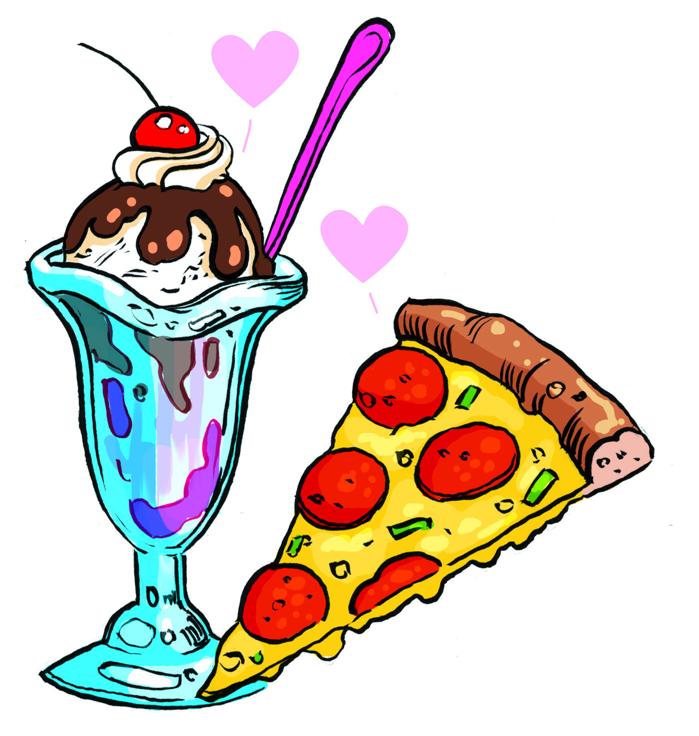 Pizza and ice cream your way