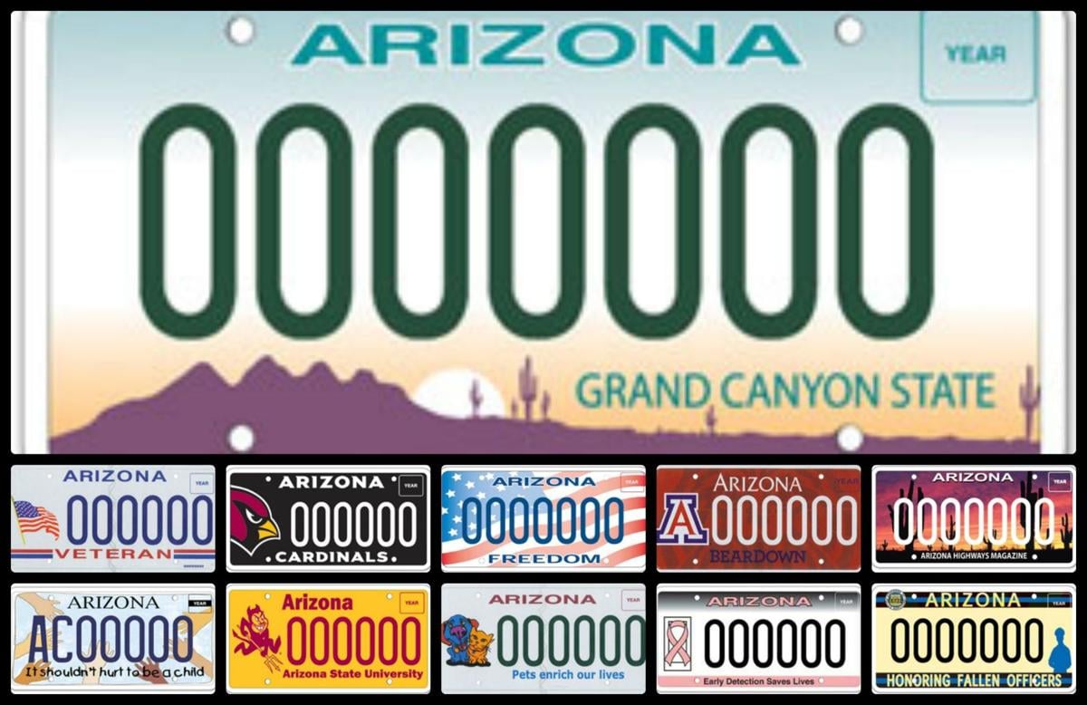 Photos Most popular specialty license plates in Arizona Government