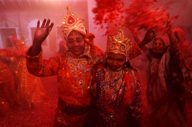 India Holi Festival Widows