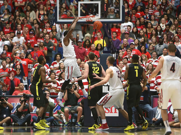 No. 2 Arizona 67, Oregon 65