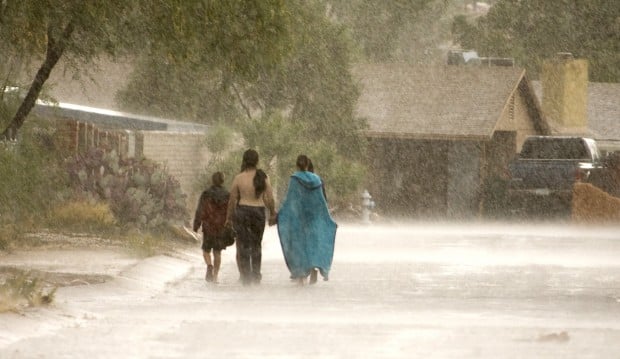 June Monsoon storm in Tucson area