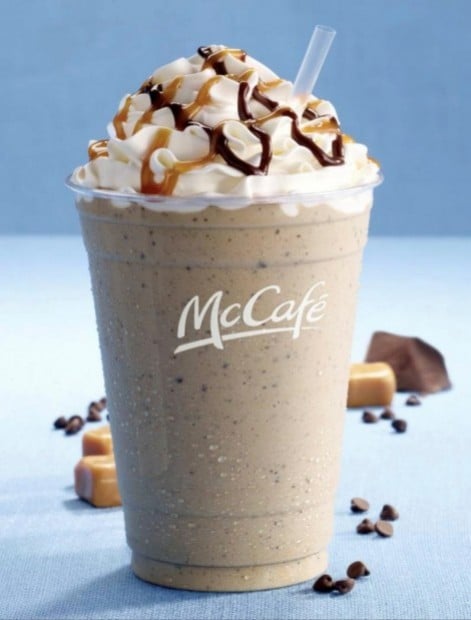 how many calories in a large mcdonalds chocolate chip frappe