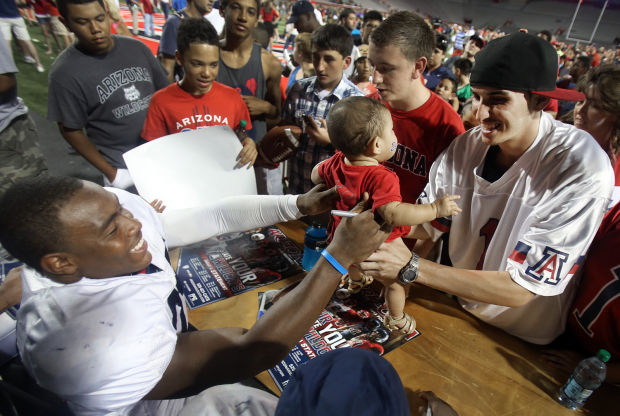 Arizona football scrimmage at renovated Arizona Stadium