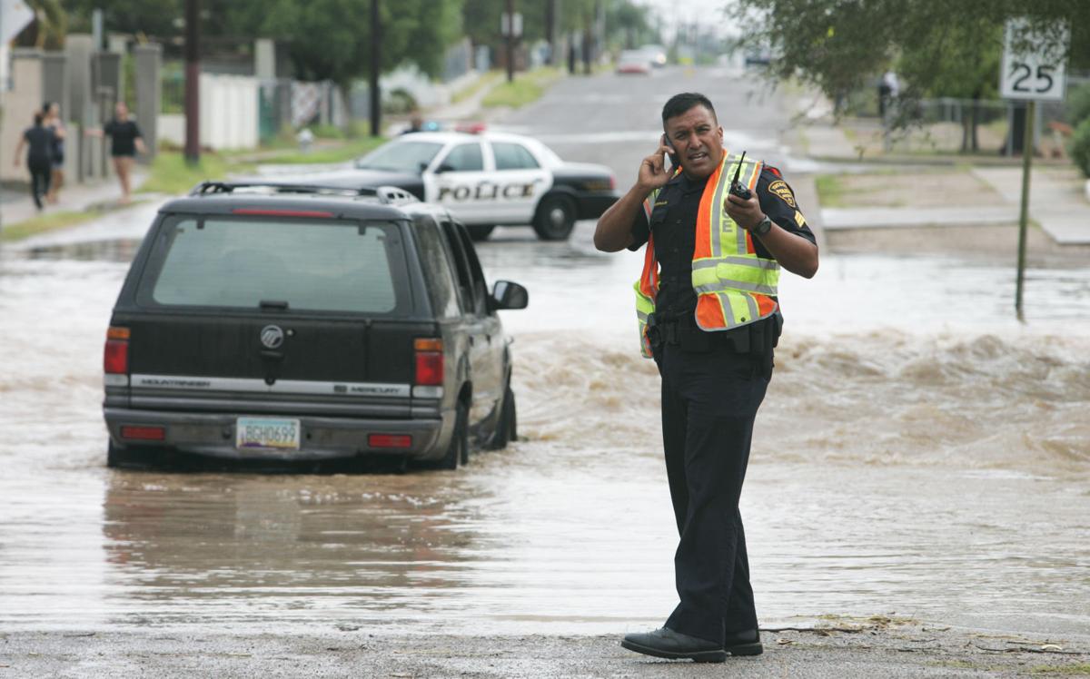 Flooding around Tucson