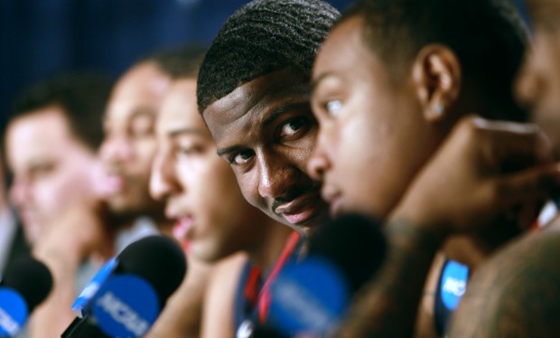 UA basketball team in Anaheim on Friday