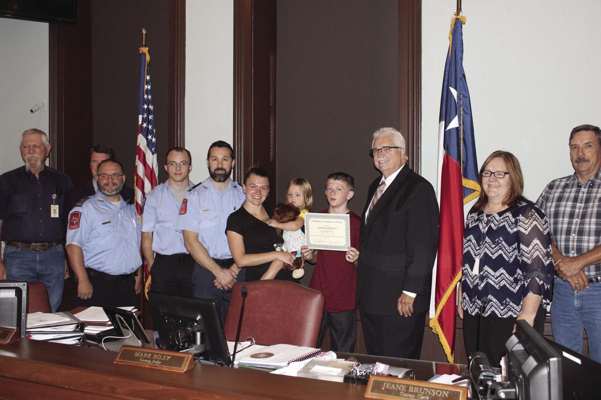 Hudson Oaks boy recognized by court for saving sister