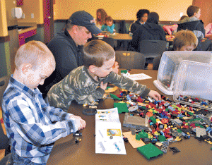 Future workers build with Legos