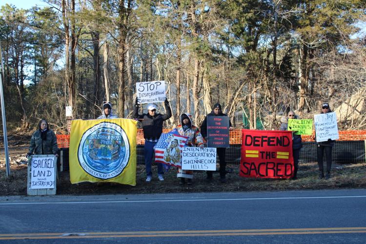 Shinnecock Nation Members Protest New Home Being Built On Native ...