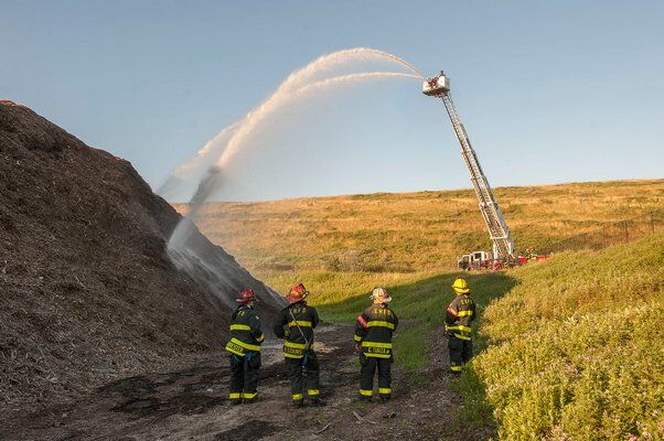 Firefighters Battle Mulch Fire At East Hampton Landfill Thursday ...