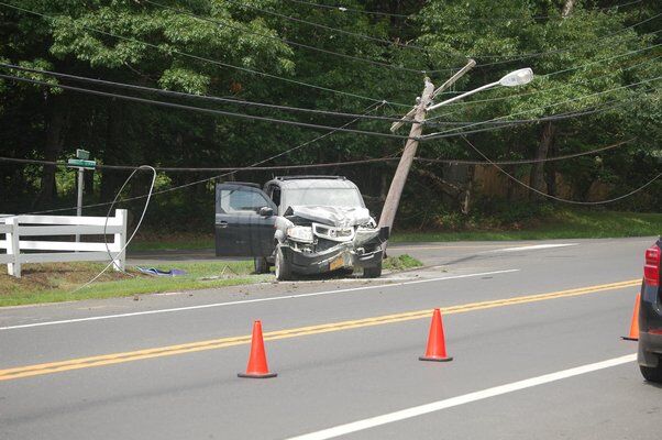 UPDATE: Road Reopened After Car Knocks Down Pole In East Hampton Friday ...