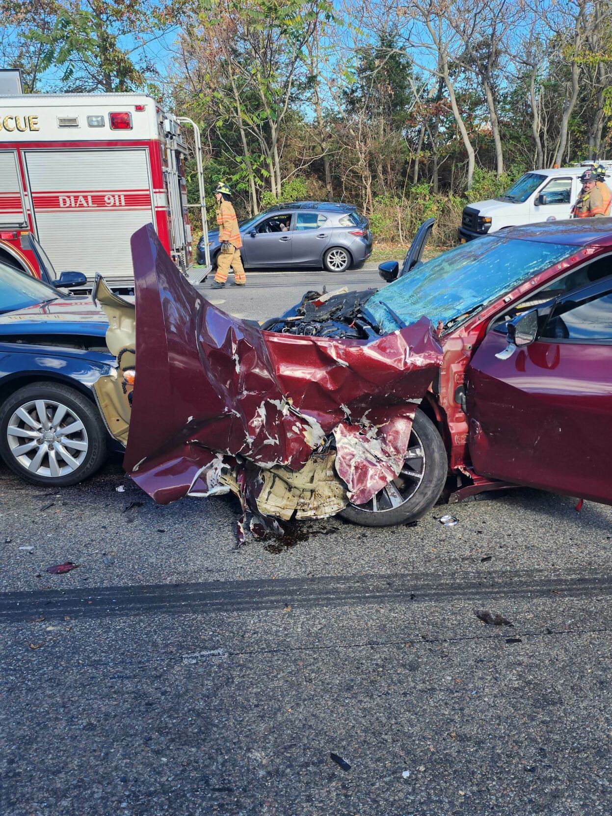 Truck Driver Describes Multicar Crash on County Road 39 in Southampton ...