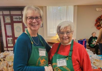 Terie Diat, left, will replace Evelyn Ramunno as the director of the Sag Harbor Community Food Pantry.