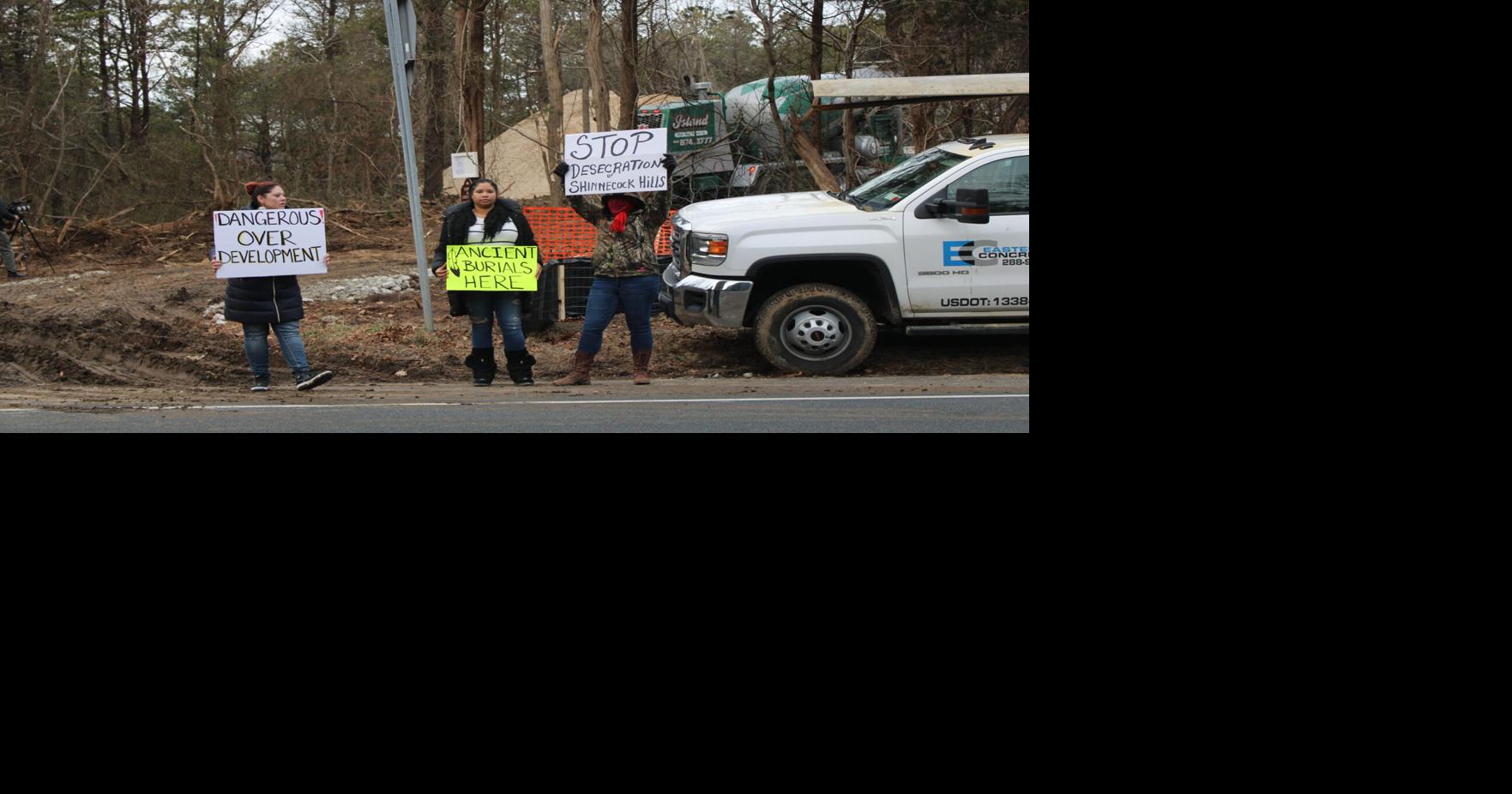 Shinnecock Nation Members Protest New Home Being Built On Native ...