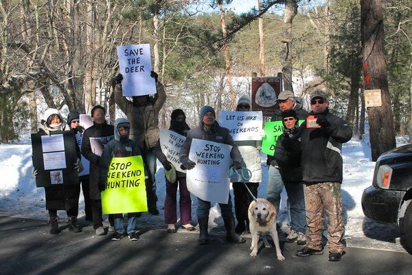 Group Forms Human Picket Fence To Oppose Extended Hunting | The East ...