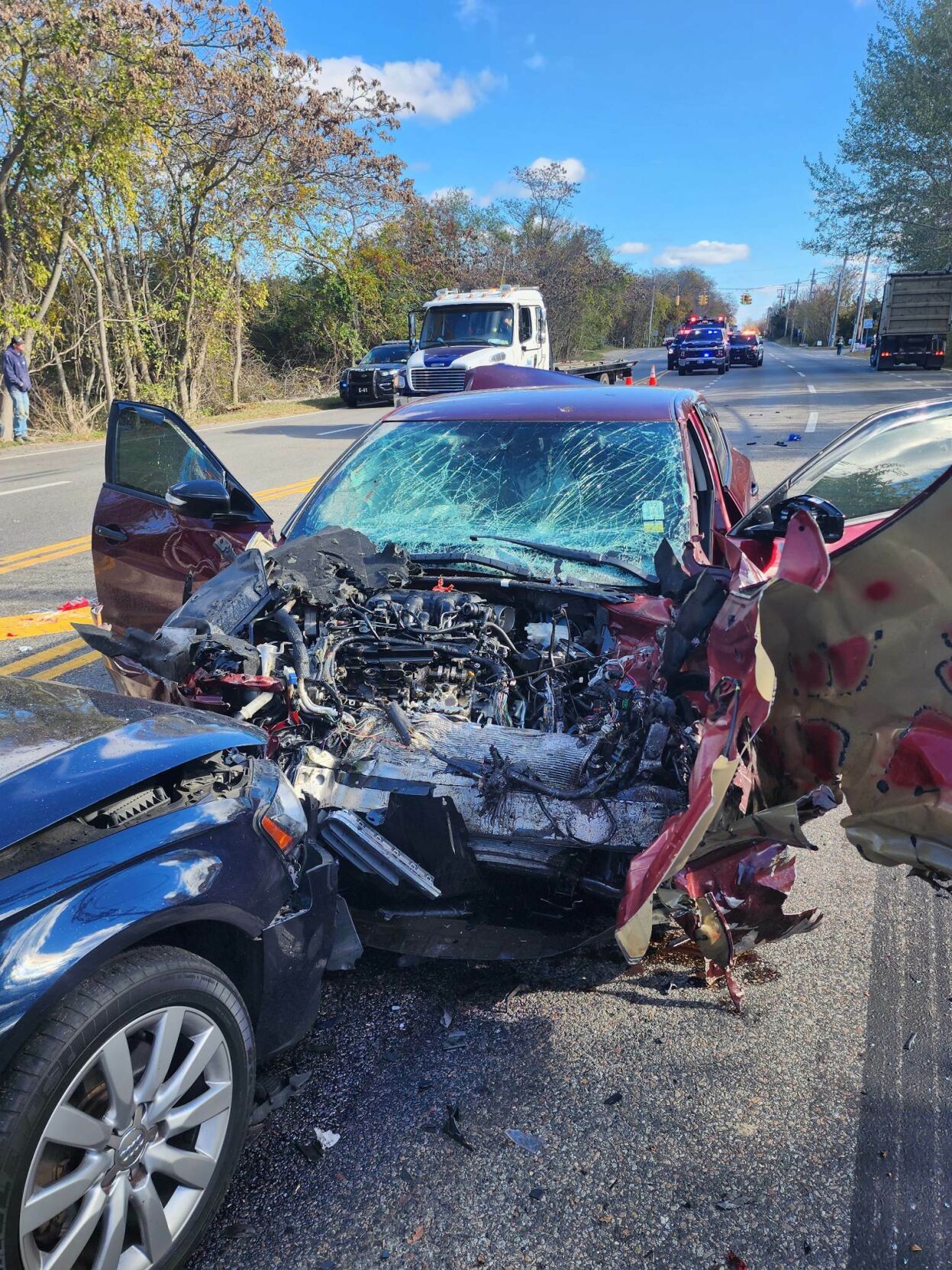 Truck Driver Describes Multicar Crash on County Road 39 in Southampton ...
