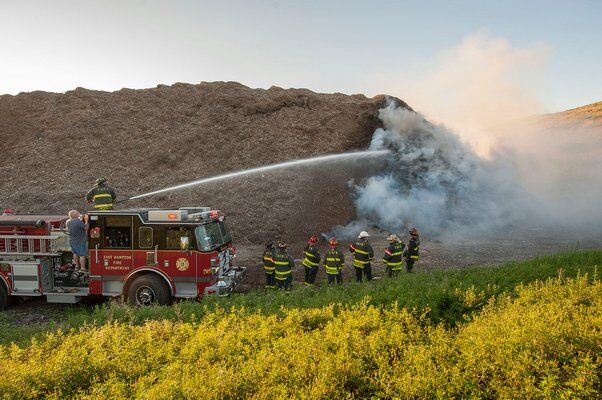 Firefighters Battle Mulch Fire At East Hampton Landfill Thursday ...