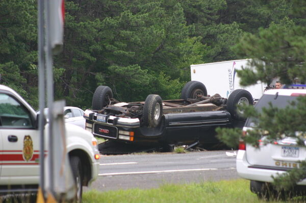 Flipover Stalls Traffic On County Road 39 In Southampton | Police ...